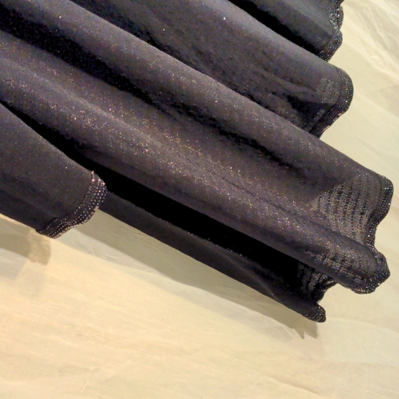 Joan Vass Size Medium Sequins Sparkly Evening or Former Dress Black Vintage - Picture 8 of 8